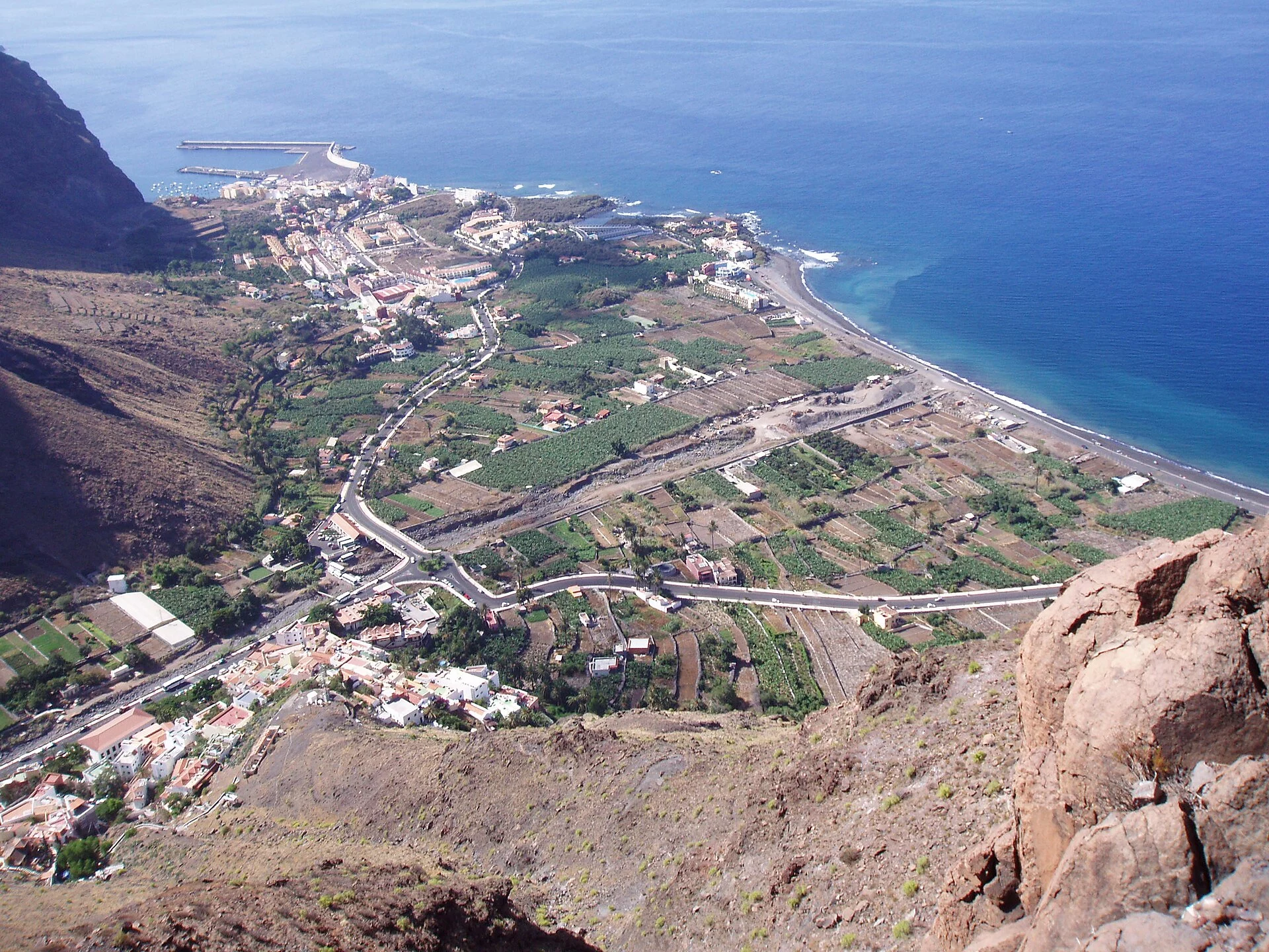 Paisaje de Borbalán, Valle Gran Rey, La Gomera, Islas Canarias