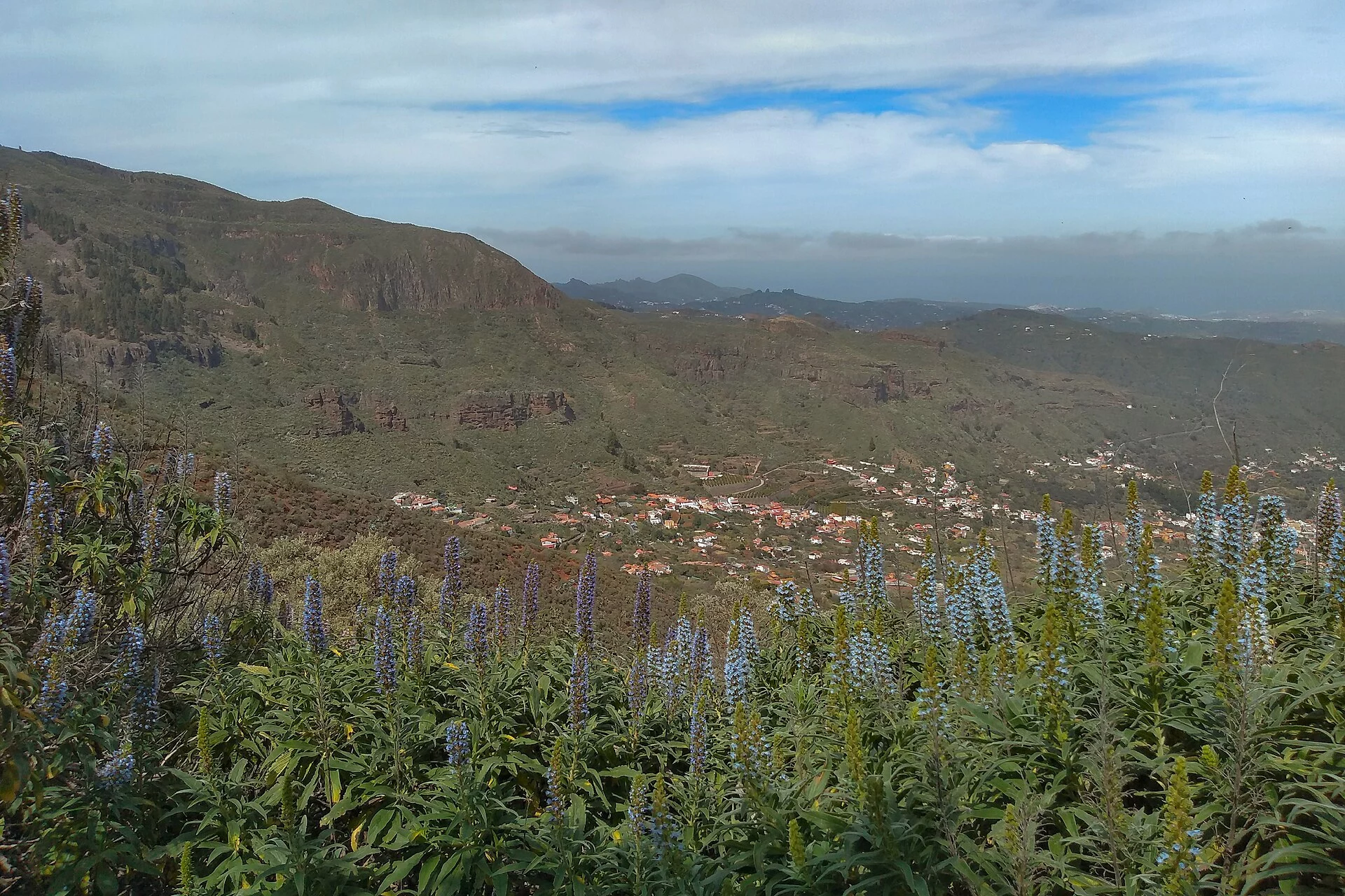 Paisaje de Caldera Los Marteles, Valsequillo, Gran Canaria, Islas Canarias