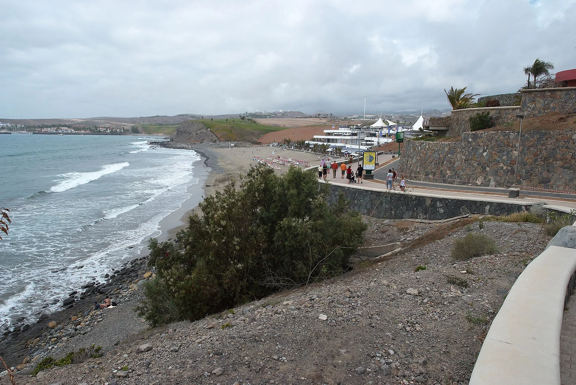 Paisaje de Campo de Golf, San Bartolomé de Tirajana, Gran Canaria, Islas Canarias