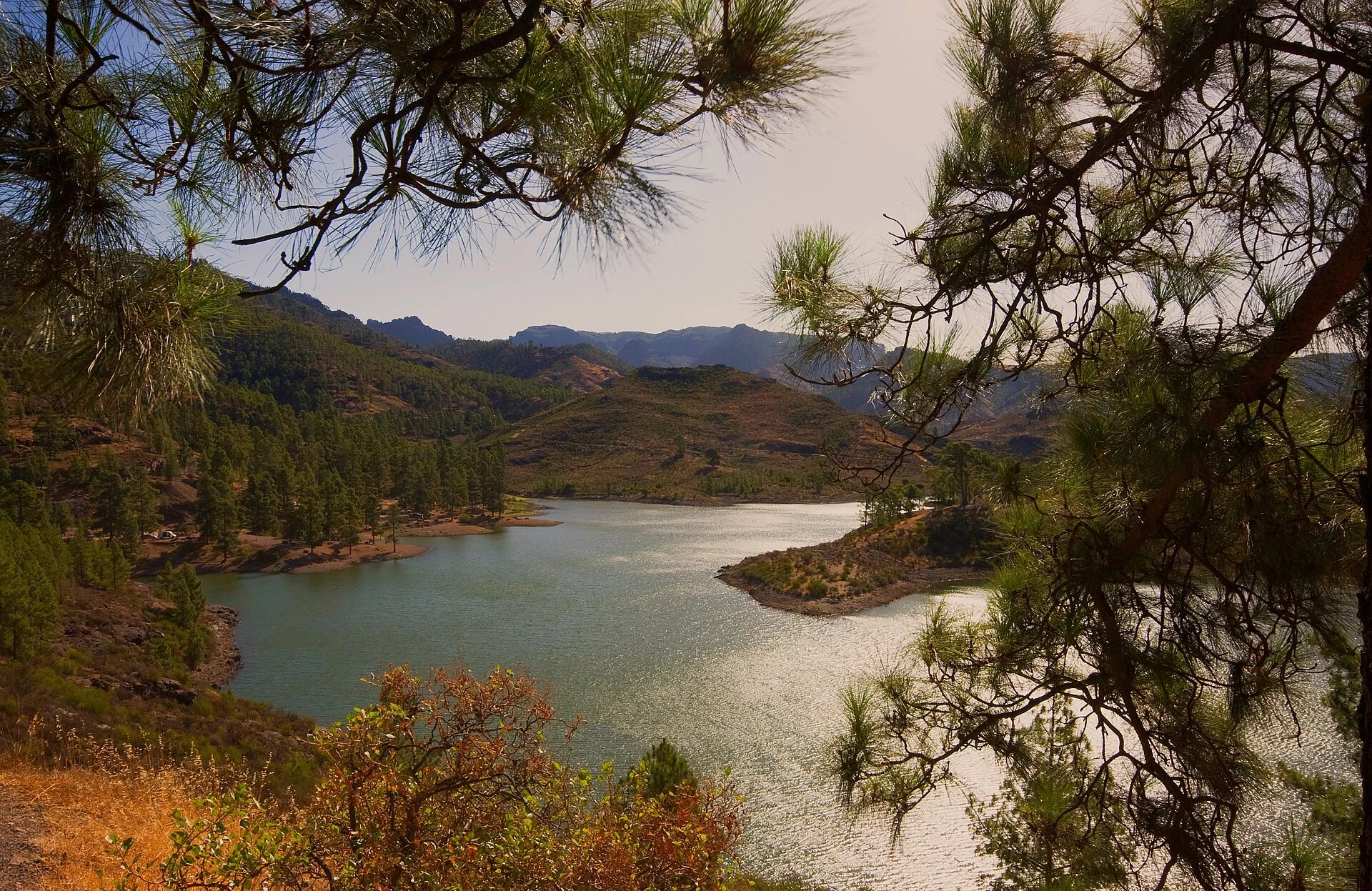 Paisaje de Cuevas de Pajonales, Tejeda, Gran Canaria, Islas Canarias