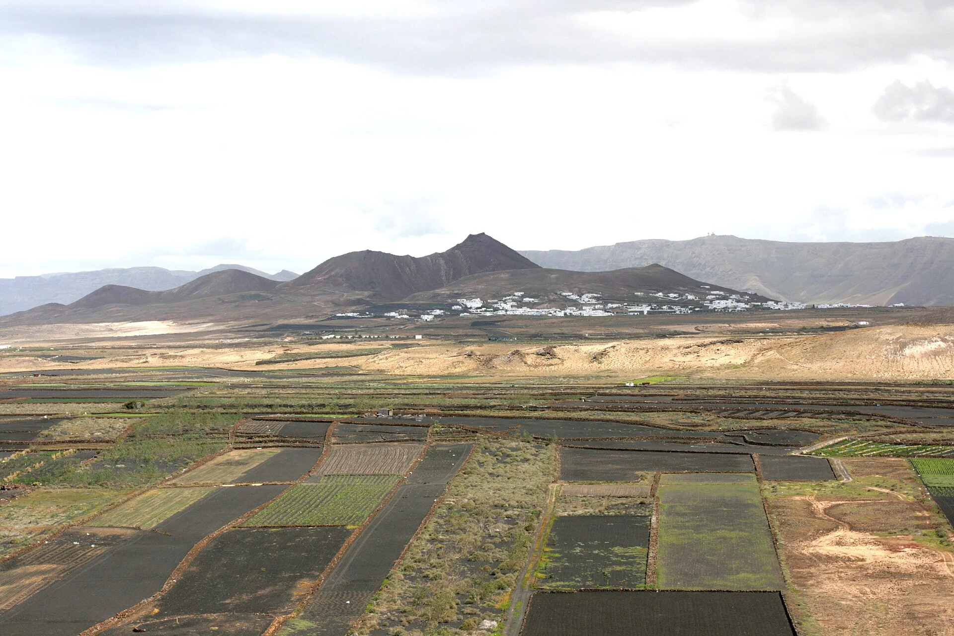 Paisaje de El Cuchillo, Tinajo, Lanzarote, Islas Canarias
