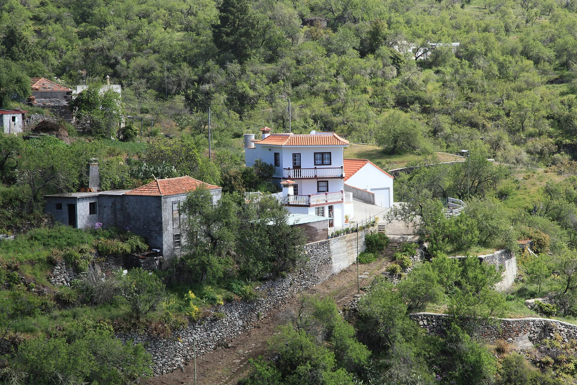 Paisaje de El Roque, Puntagorda, La Palma, Islas Canarias