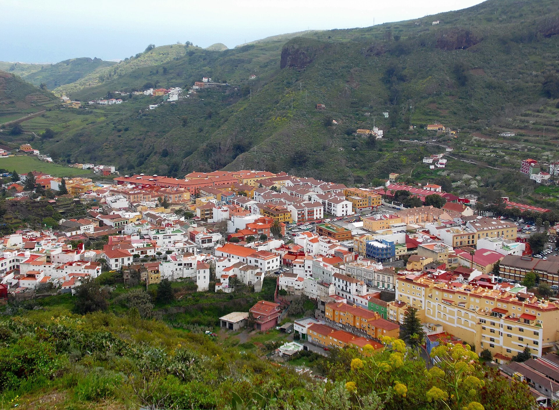 Paisaje de Las Vegas, Vega de San Mateo, Gran Canaria, Islas Canarias