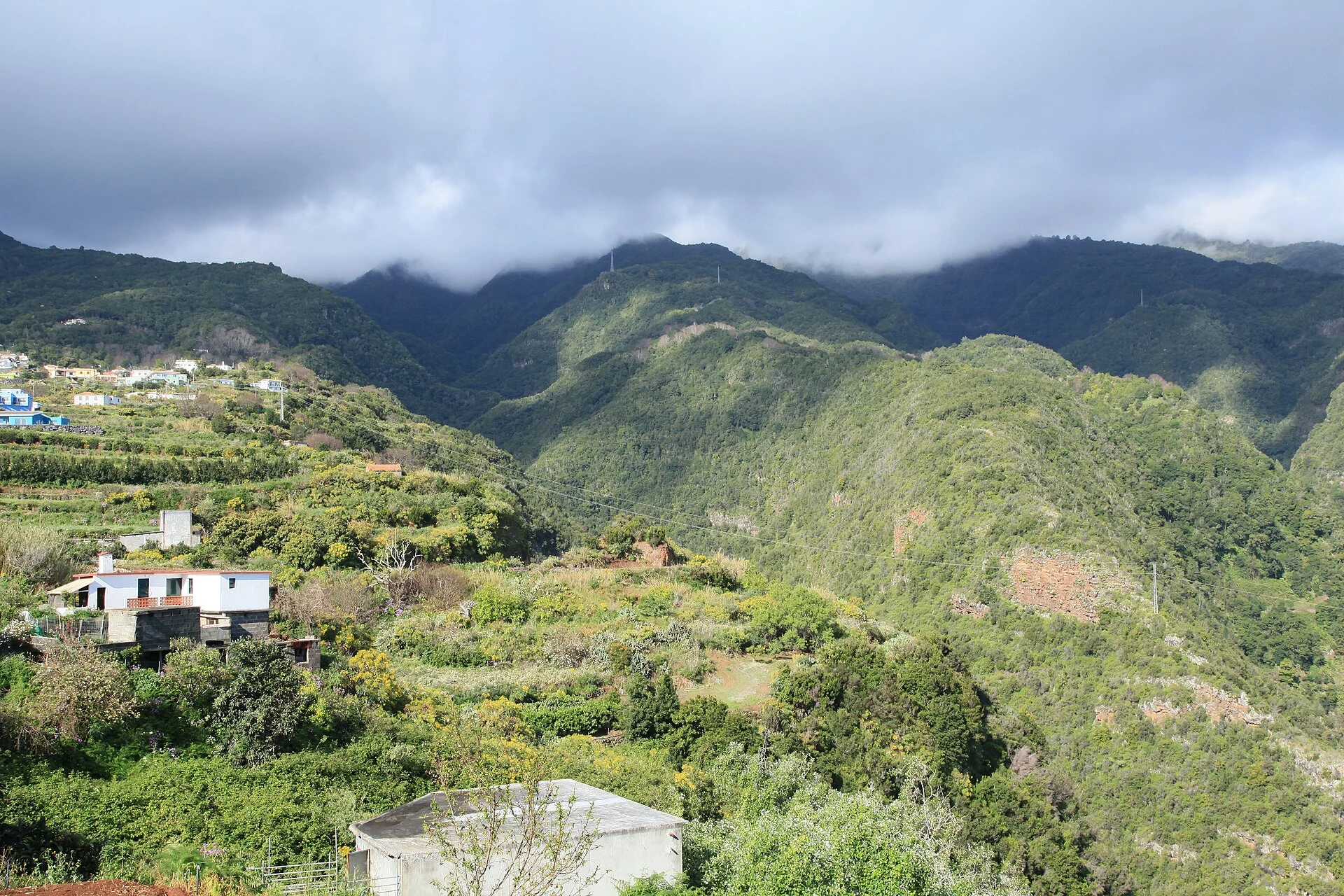 Paisaje de Llano Molino, Puntallana, La Palma, Islas Canarias