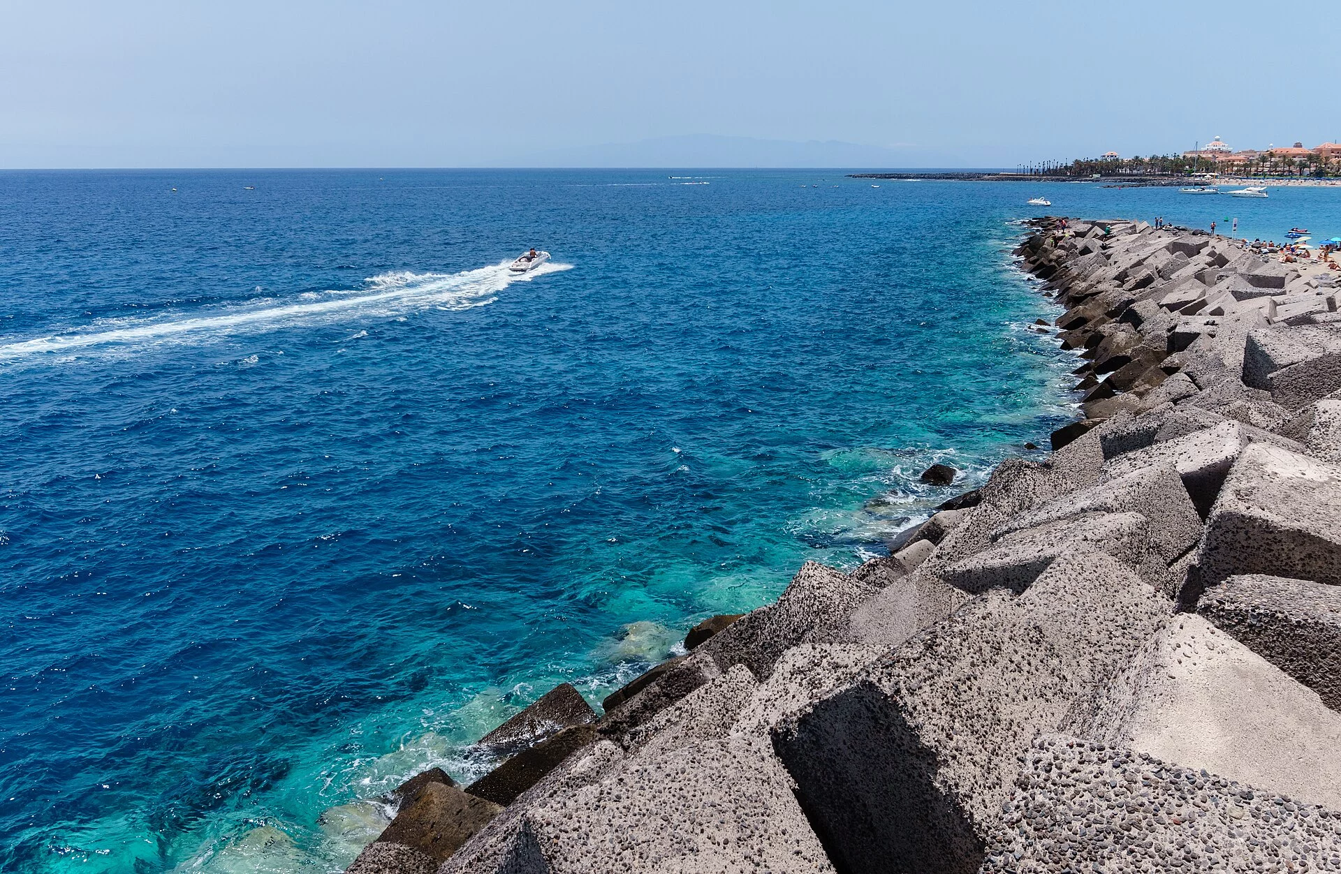 Paisaje de Los Cristianos, Arona, Tenerife, Islas Canarias
