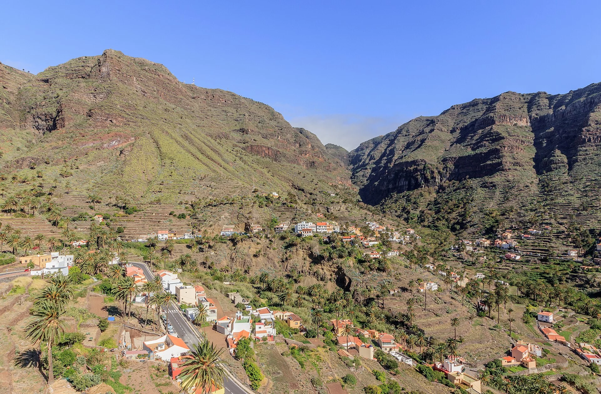 Paisaje de Los Descansaderos, Valle Gran Rey, La Gomera, Islas Canarias