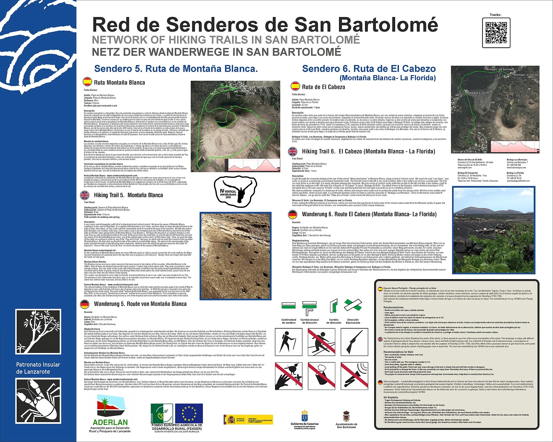 Paisaje de Montaña Blanca, San Bartolomé, Lanzarote, Islas Canarias