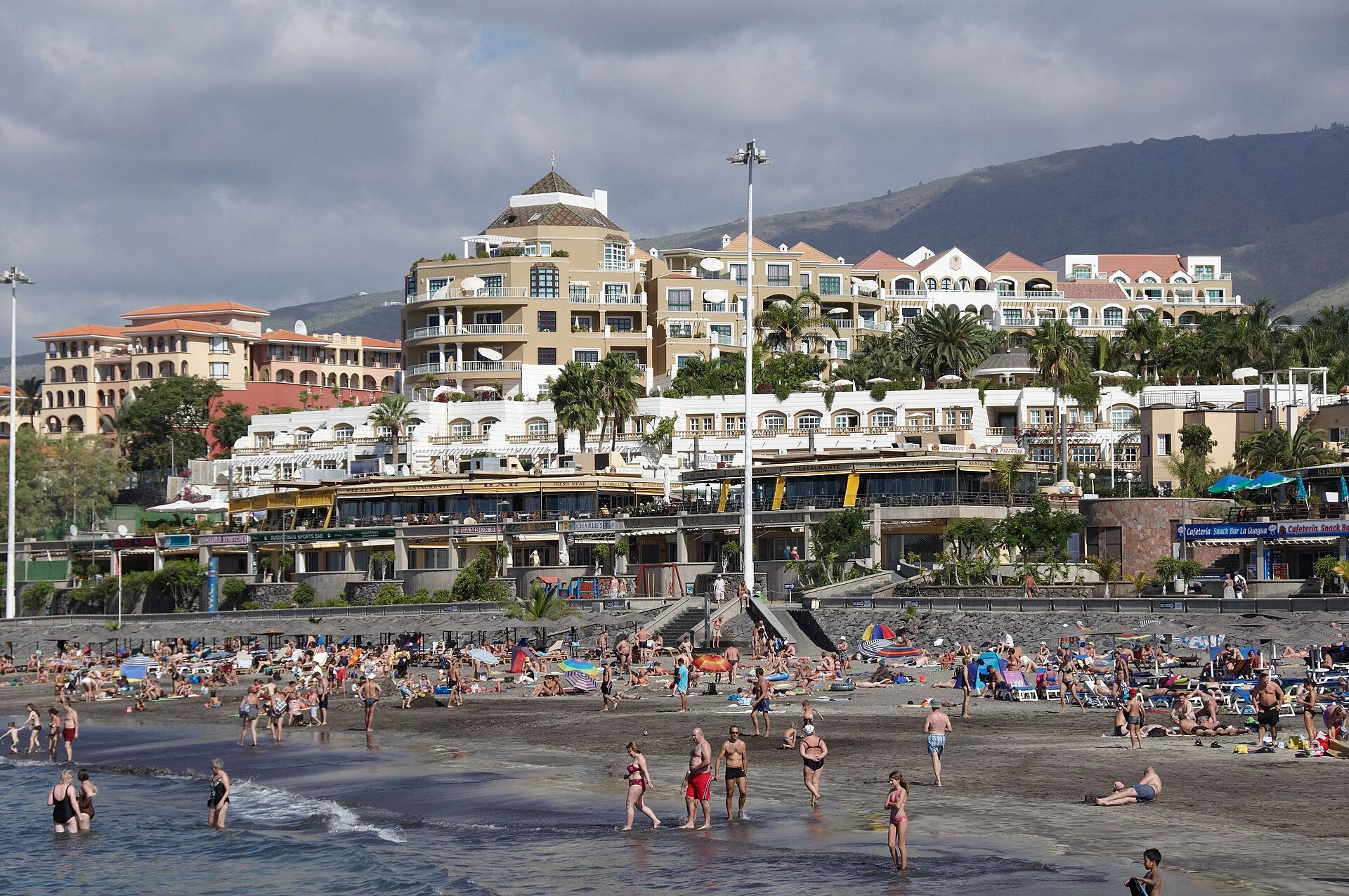 Paisaje de Playa de Fañabé, Adeje, Tenerife, Islas Canarias
