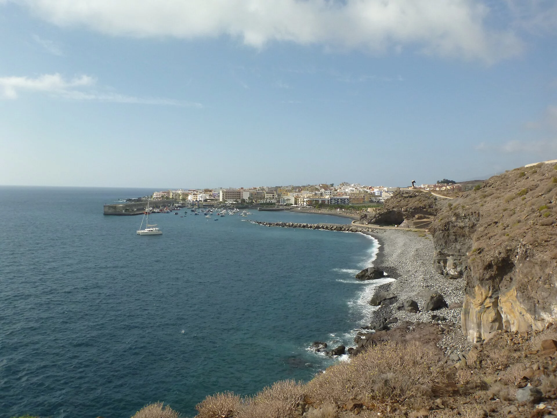 Paisaje de Playa San Juan, Guía de Isora, Tenerife, Islas Canarias