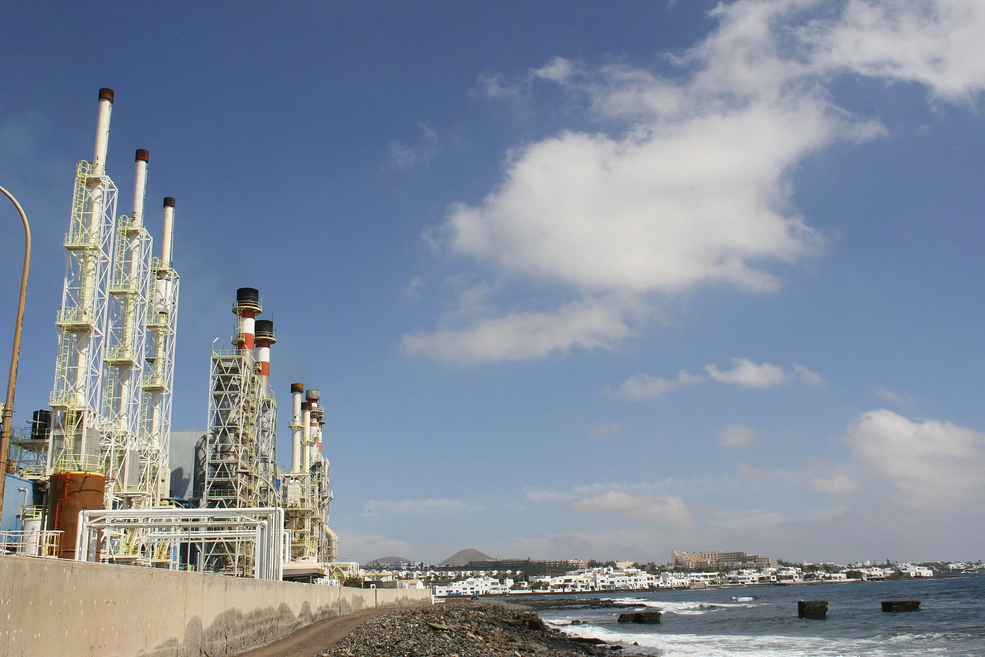 Paisaje de Punta Grande, Arrecife, Lanzarote, Islas Canarias