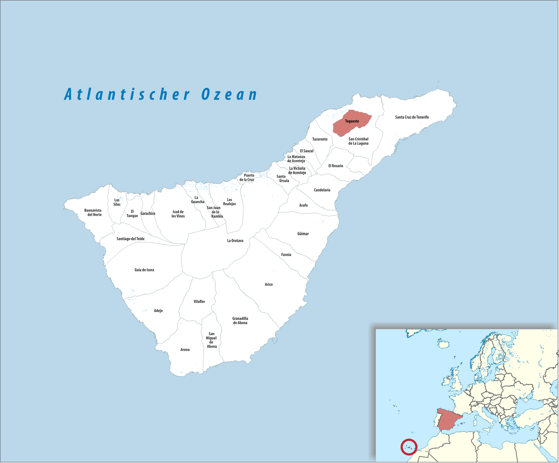 Paisaje de Tegueste, Tegueste, Tenerife, Islas Canarias