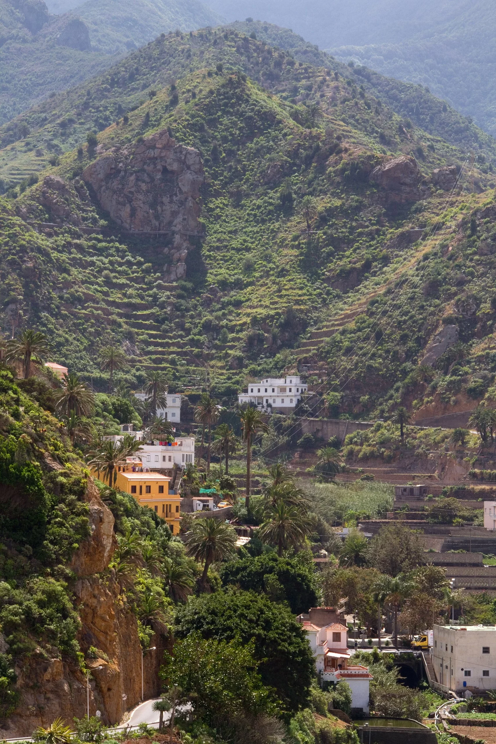 Paisaje de Vallehermoso, Vallehermoso, La Gomera, Islas Canarias